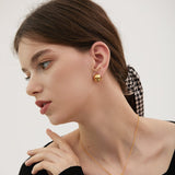 Sculptural Dome Clip Earrings