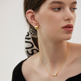 Sculptural Dome Clip Earrings