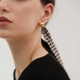 Sculptural Dome Clip Earrings