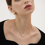 Sculptural Dome Clip Earrings