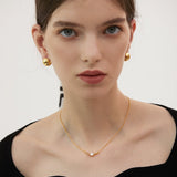 Sculptural Dome Clip Earrings