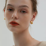 Shell Ripple Stud Earrings