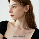 Petite Heart Mini Pearl Pendant Necklace