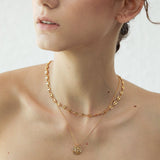Radiant Sun Medallion Pendant Necklace
