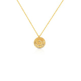 Radiant Sun Medallion Pendant Necklace