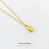 Heart Lock Pendant Necklace