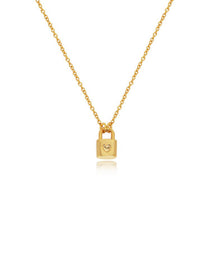 Heart Lock Pendant Necklace - Grace Studio