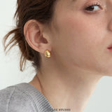 Hammered Teardrop Stud Earrings