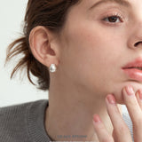 Hammered Teardrop Stud Earrings