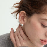 Hammered Teardrop Stud Earrings