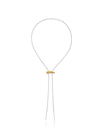 Sculptural Slide Pendant Lariat Necklace - Grace Studio