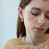 Pearl Cluster Hoop Earrings