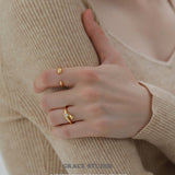 Resin Accent Adjustable Open Rings