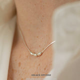 Triple Oval Bead Chain Necklace