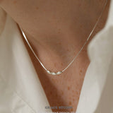 Triple Oval Bead Chain Necklace
