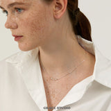 Triple Oval Bead Chain Necklace