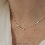 Triple Oval Bead Chain Necklace