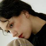 Glossy Chunky C-Hoop Earrings