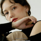 Glossy Chunky C-Hoop Earrings