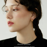 Glossy Chunky C-Hoop Earrings
