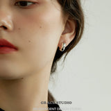 Glossy Chunky C-Hoop Earrings