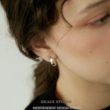 Glossy Chunky C-Hoop Earrings