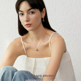 Tiger Eye Oval Drop Hoop Earrings