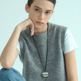Polished Box Charm Cord Necklace