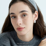 Textured Teardrop Stud Earrings
