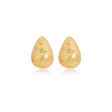 Textured Teardrop Stud Earrings
