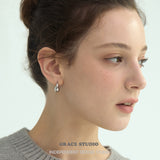 Sculptural Teardrop Sculptural Hook Earrings