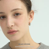 Sculptural Teardrop Sculptural Hook Earrings