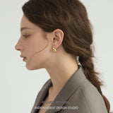 Sculptural Teardrop Sculptural Hook Earrings