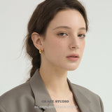 Sculptural Teardrop Sculptural Hook Earrings