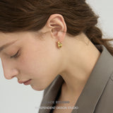 Sculptural Teardrop Sculptural Hook Earrings