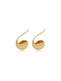 Sculptural Teardrop Hook Earrings - Grace Studio