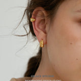 Twisted Ridge Mini Hoop Earrings