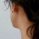 Twisted Ridge Mini Hoop Earrings