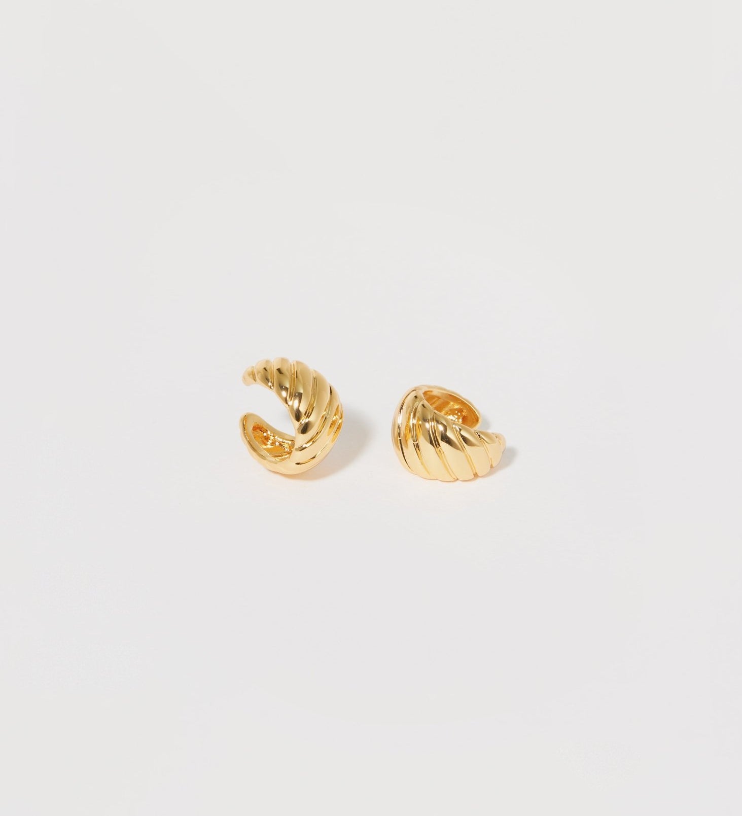 Twisted Ridge Mini Hoop Earrings