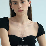 Sculpted Flask Pendant Necklace