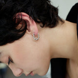 Polished Bead Hoop Earrings