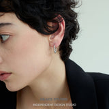 Polished Bead Hoop Earrings