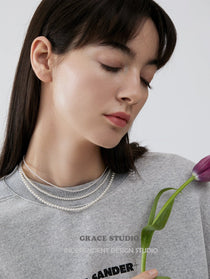 Petite Pearl Bead Necklace - Grace Studio