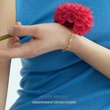 Floral Cluster Chain Bracelet