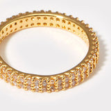 Paved Band Ring Set
