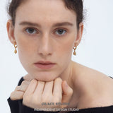 Lily Bell Charm Hoop Earrings
