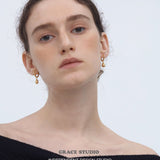 Lily Bell Charm Hoop Earrings