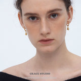 Lily Bell Charm Hoop Earrings