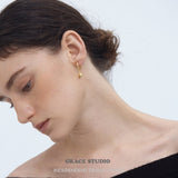 Lily Bell Charm Hoop Earrings
