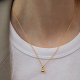 Polished Sphere Pendant Necklace